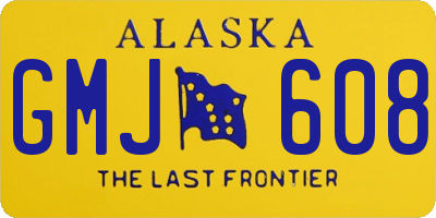 AK license plate GMJ608