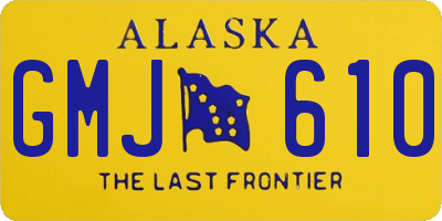 AK license plate GMJ610