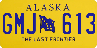 AK license plate GMJ613