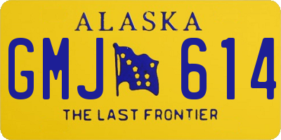 AK license plate GMJ614