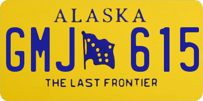 AK license plate GMJ615