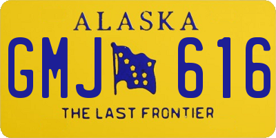 AK license plate GMJ616