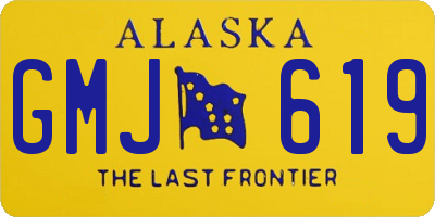 AK license plate GMJ619