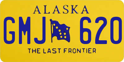 AK license plate GMJ620