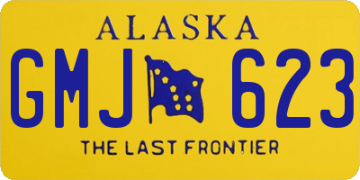 AK license plate GMJ623