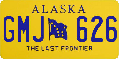 AK license plate GMJ626