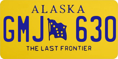 AK license plate GMJ630