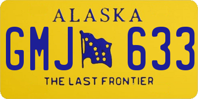 AK license plate GMJ633