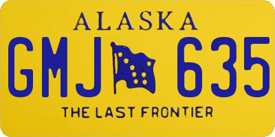 AK license plate GMJ635