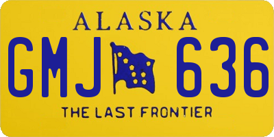 AK license plate GMJ636