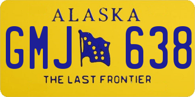 AK license plate GMJ638