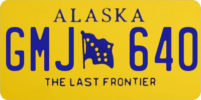 AK license plate GMJ640