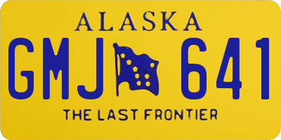 AK license plate GMJ641