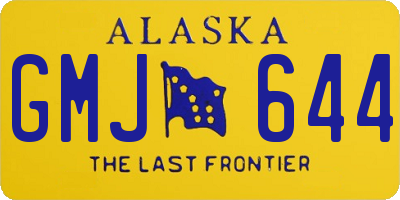 AK license plate GMJ644