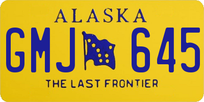 AK license plate GMJ645