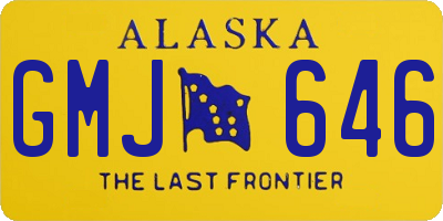 AK license plate GMJ646