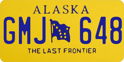 AK license plate GMJ648