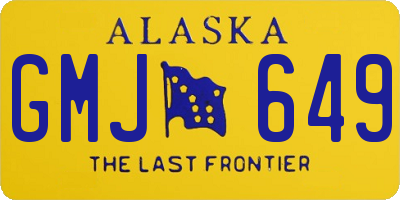 AK license plate GMJ649