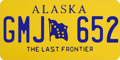 AK license plate GMJ652