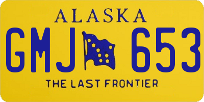 AK license plate GMJ653