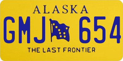 AK license plate GMJ654