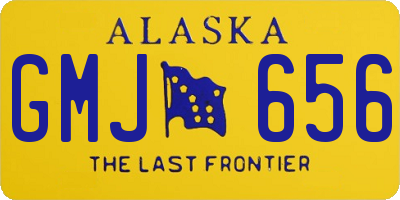 AK license plate GMJ656