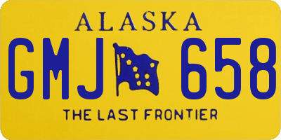 AK license plate GMJ658