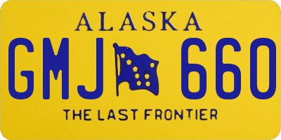 AK license plate GMJ660