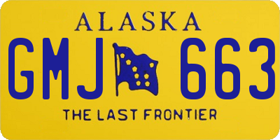 AK license plate GMJ663