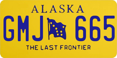 AK license plate GMJ665