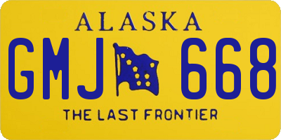 AK license plate GMJ668