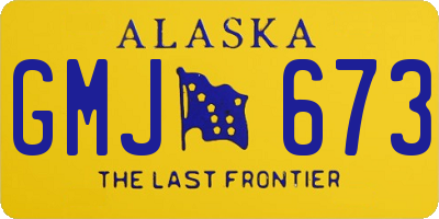 AK license plate GMJ673