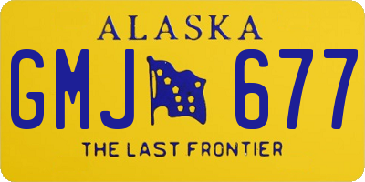 AK license plate GMJ677