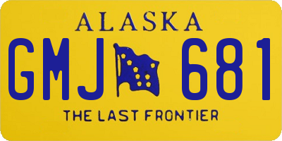 AK license plate GMJ681