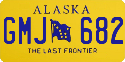 AK license plate GMJ682