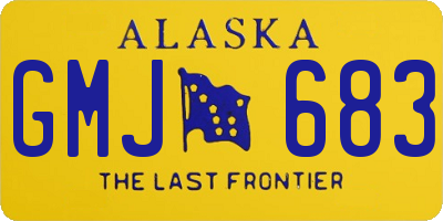 AK license plate GMJ683