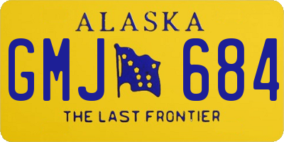 AK license plate GMJ684