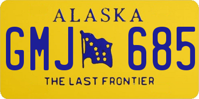 AK license plate GMJ685