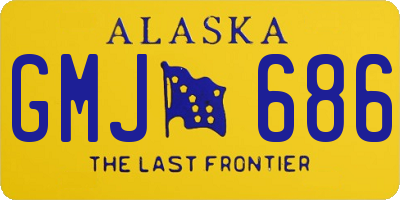 AK license plate GMJ686