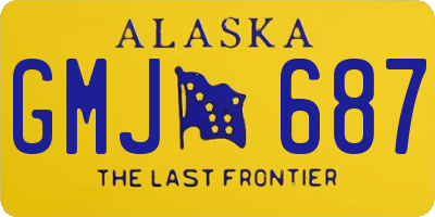 AK license plate GMJ687