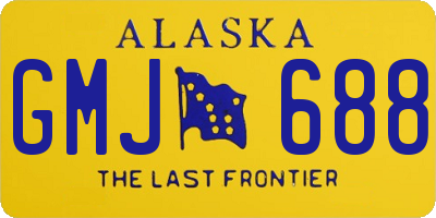 AK license plate GMJ688