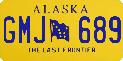 AK license plate GMJ689