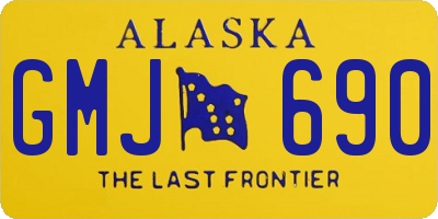 AK license plate GMJ690