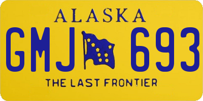 AK license plate GMJ693