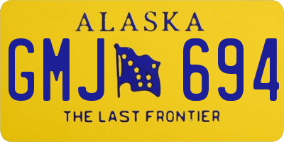 AK license plate GMJ694