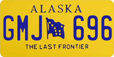 AK license plate GMJ696