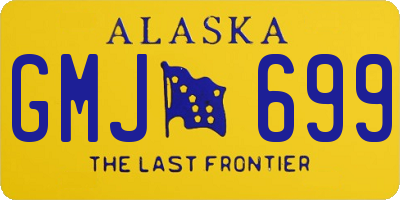 AK license plate GMJ699