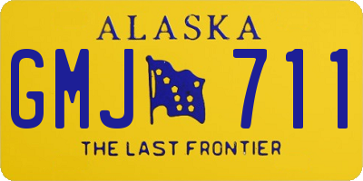 AK license plate GMJ711