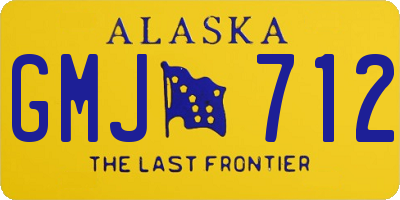 AK license plate GMJ712