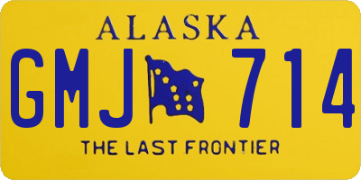 AK license plate GMJ714